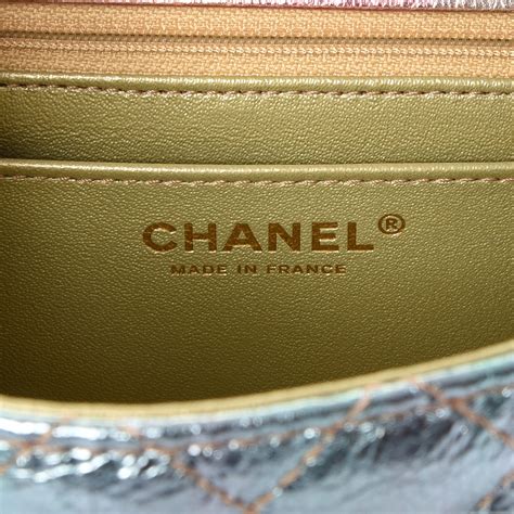 chanel metallic goatskin